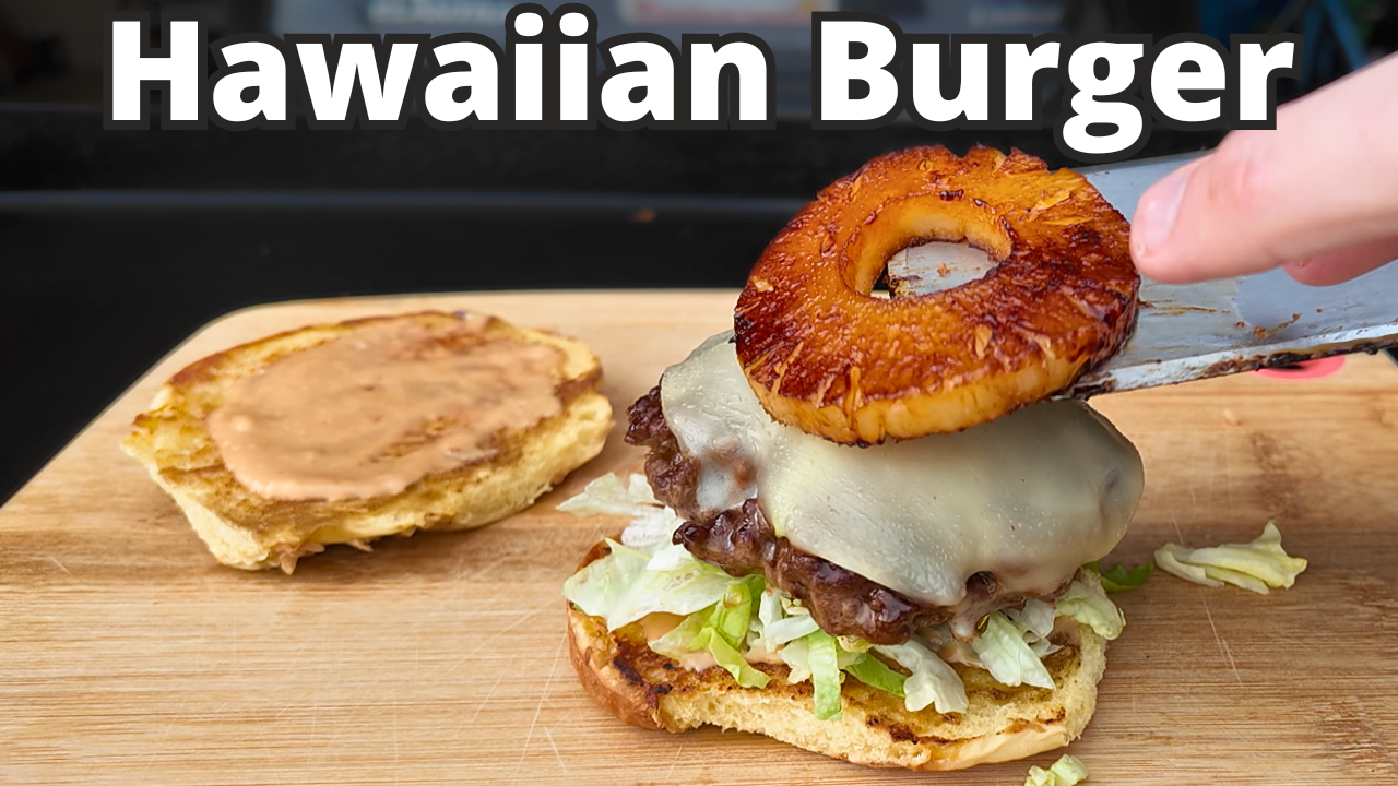 Hawaiian Burger on a Blackstone Griddle